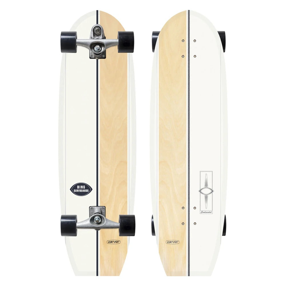 Carver 37" Bing Continental - C7 Complete Surfskate - Woodstain