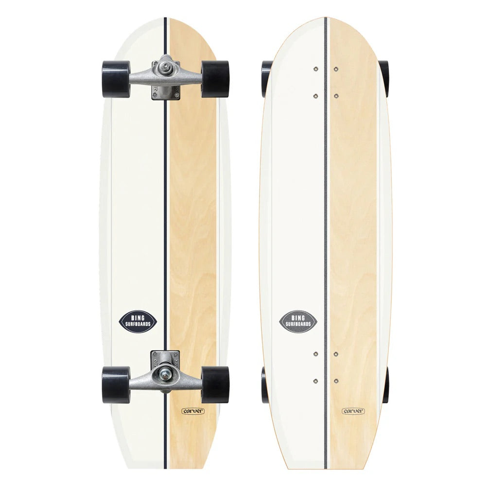 Carver 37" Bing Continental - CX Complete Surfskate - Woodstain