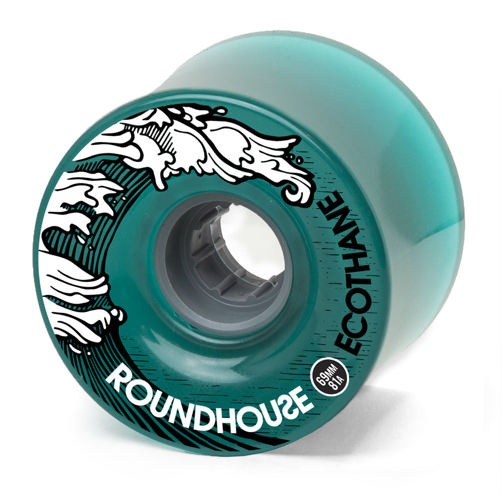 Carver Skateboards - Roundhouse Wheels - 69mm Eco Concave - Aqua (81A)