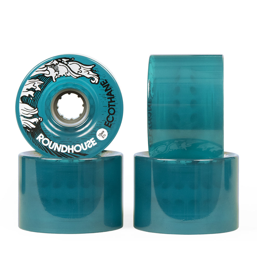 Carver Skateboards - Roundhouse Wheels - 70mm Eco Mag - Aqua (81A)