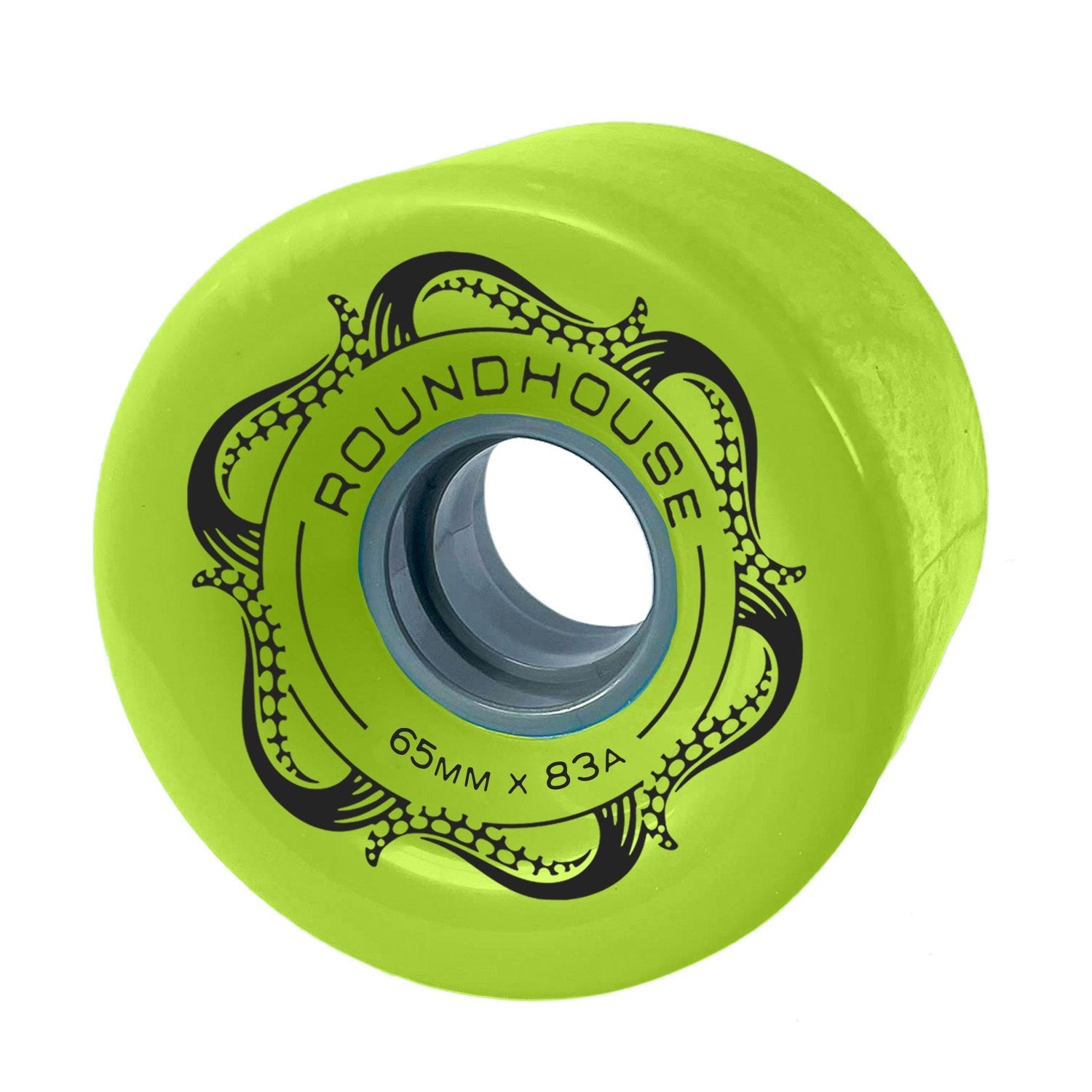 Carver Skateboards - Roundhouse Wheels - 65mm Slicks - Green Glo (83A)
