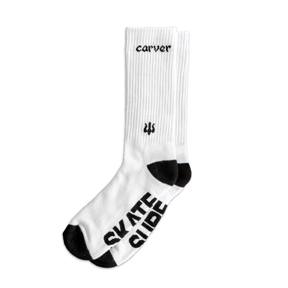 Carver Skateboards - Carver Logo Socks - White