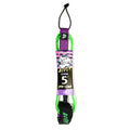 Catch Surf - Beater 5' Pro Comp Leash - Green & Purple