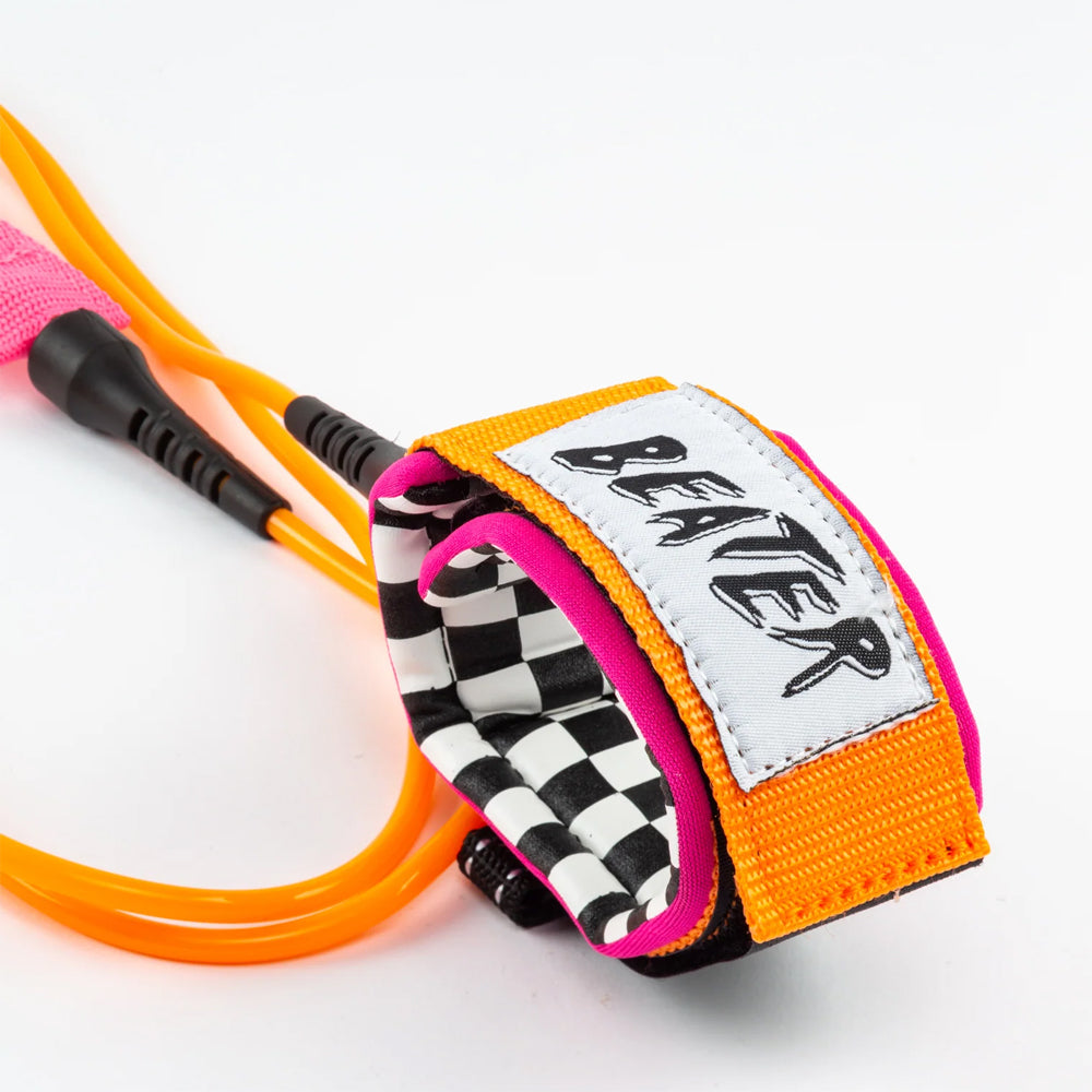 Catch Surf - Beater 5' Pro Comp Leash - Orange & Pink