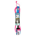 Catch Surf - Beater 8' Leash - Pink & Blue