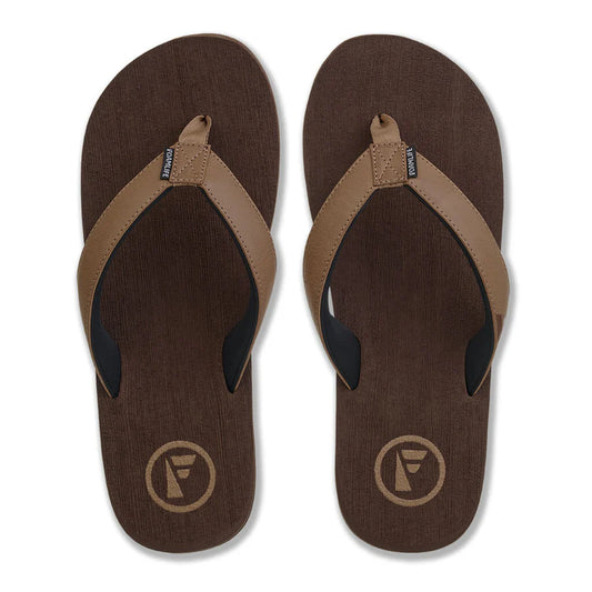 Foamlife SEALES EARTH - MENS FLIP FLOPS - EARTH BROWN