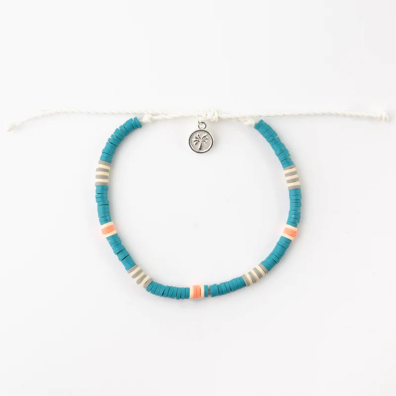 Pineapple Island Anklet-blue clay