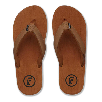 FOAMLIFE SEALES - MENS FLIP FLOPS - TAN/TAN