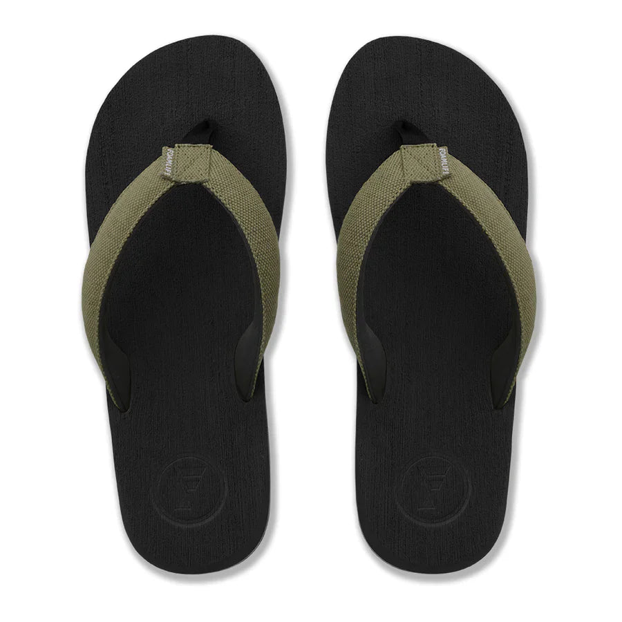 FOAMLIFE SULLY - MENS FLIP FLOPS - BLACK