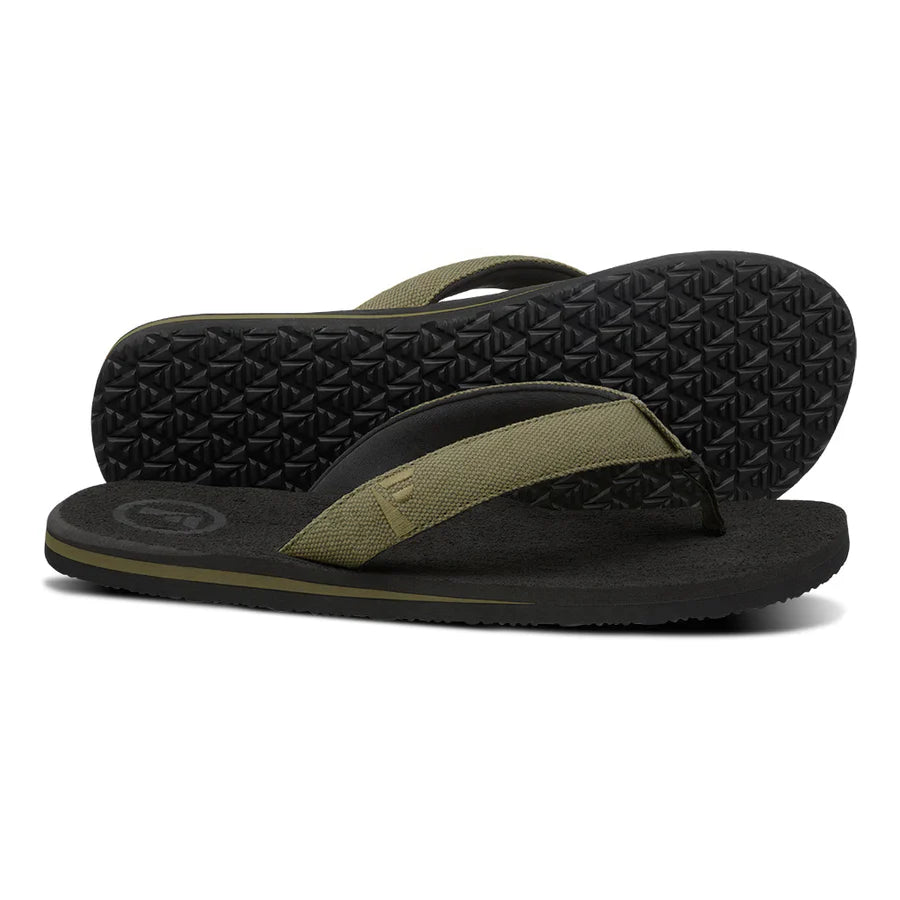 FOAMLIFE SULLY - MENS FLIP FLOPS - BLACK
