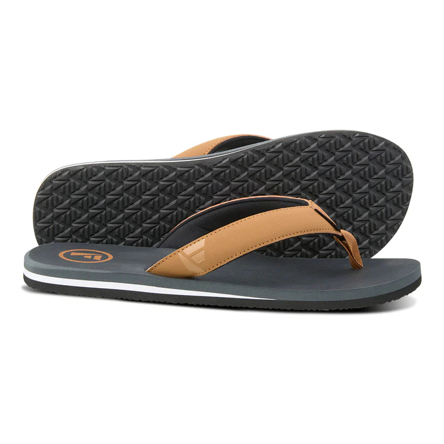 FOAMLIFE TRAA SC - MENS FLIP FLOPS - SLATE GREY