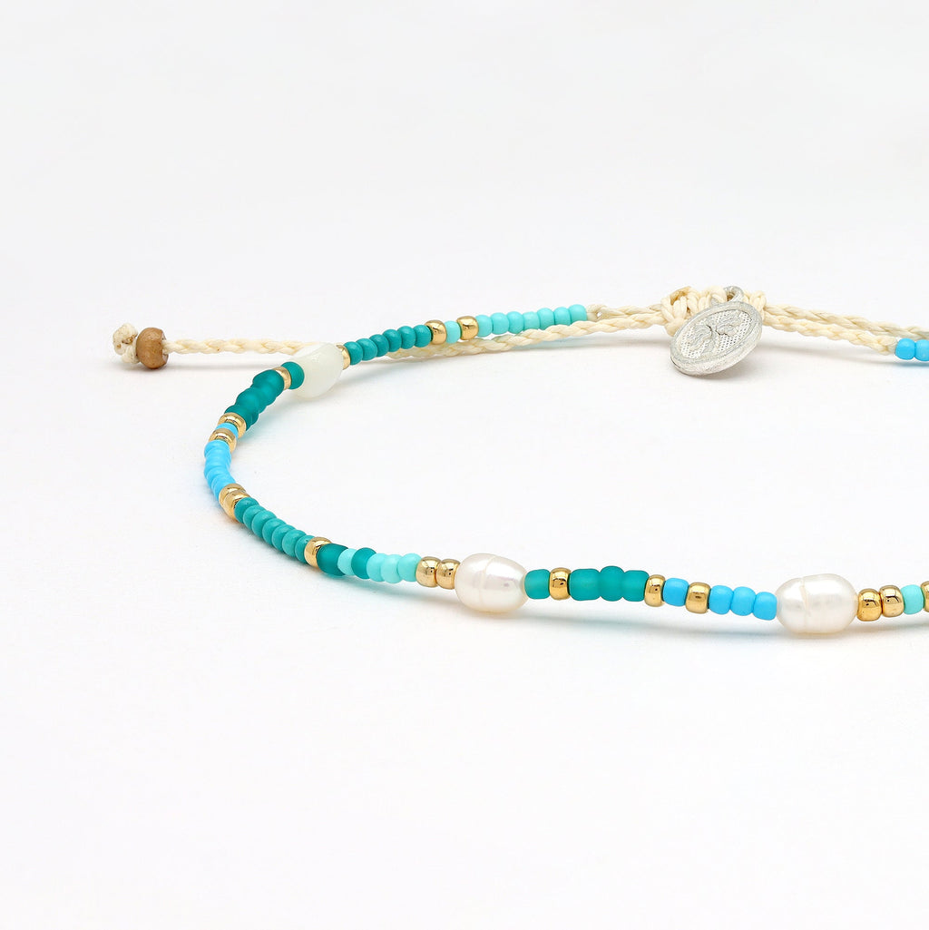 Giada Cinta Pearl Beaded Surf Anklet