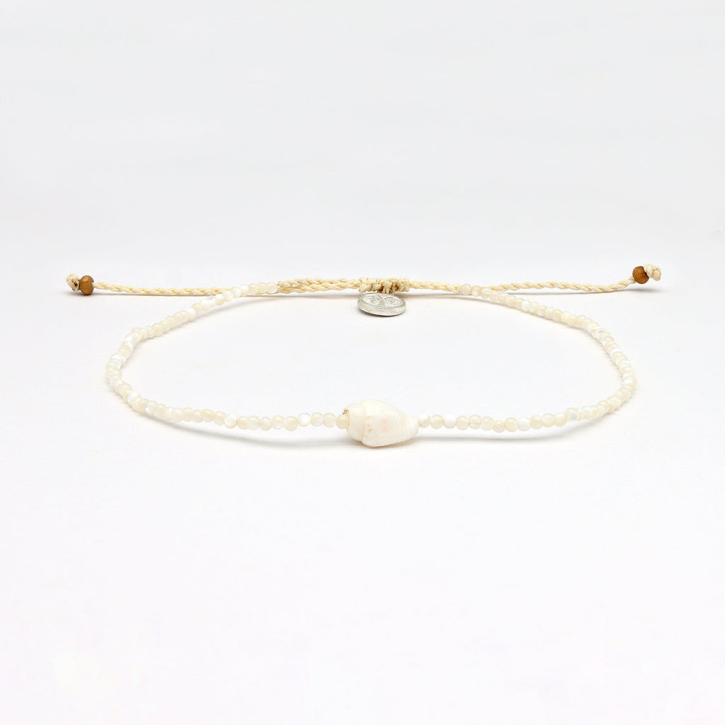 Giada Melati Shell Beaded Anklet
