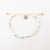 Pineapple Island Colourful frosted glass anklet