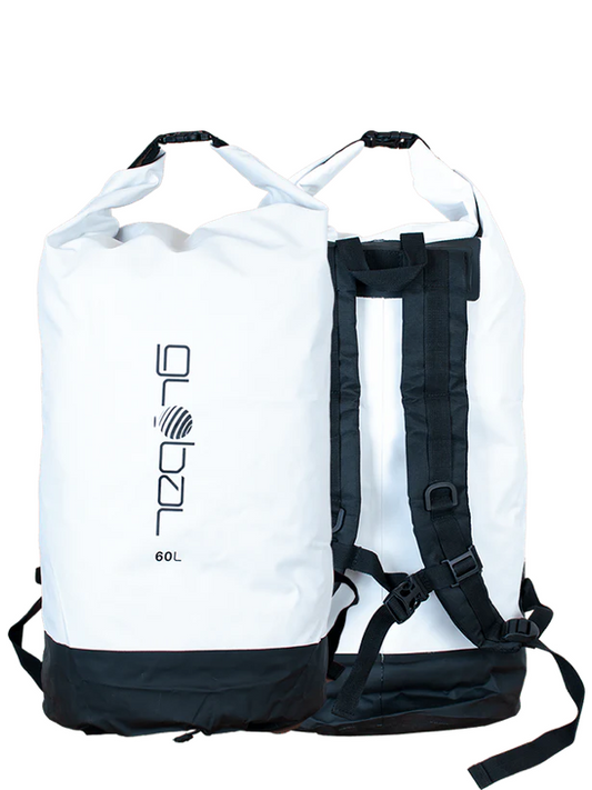 60ltr Global Dry Bag - Back Pack Style with reinforced adjustable straps.