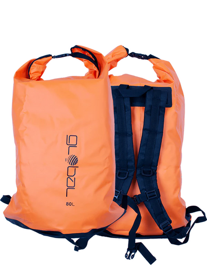 80ltr Global Dry Bag - Back Pack Style with reinforced adjustable straps.