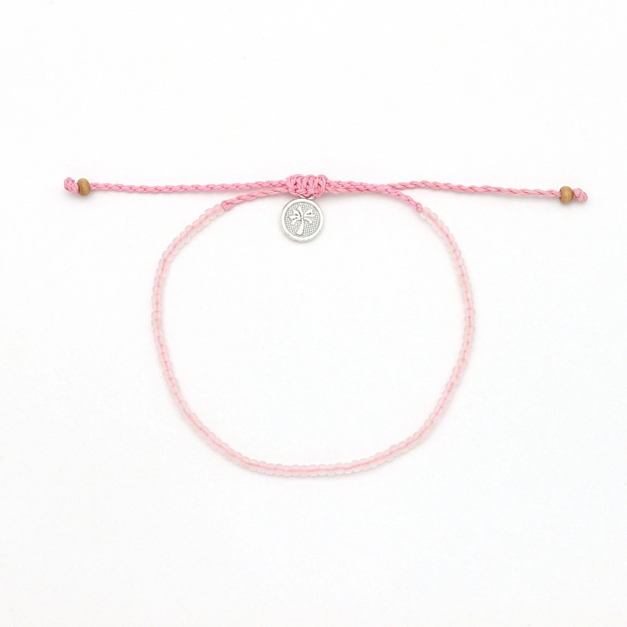 Ka'anapali Frosted Glass Beaded Anklet