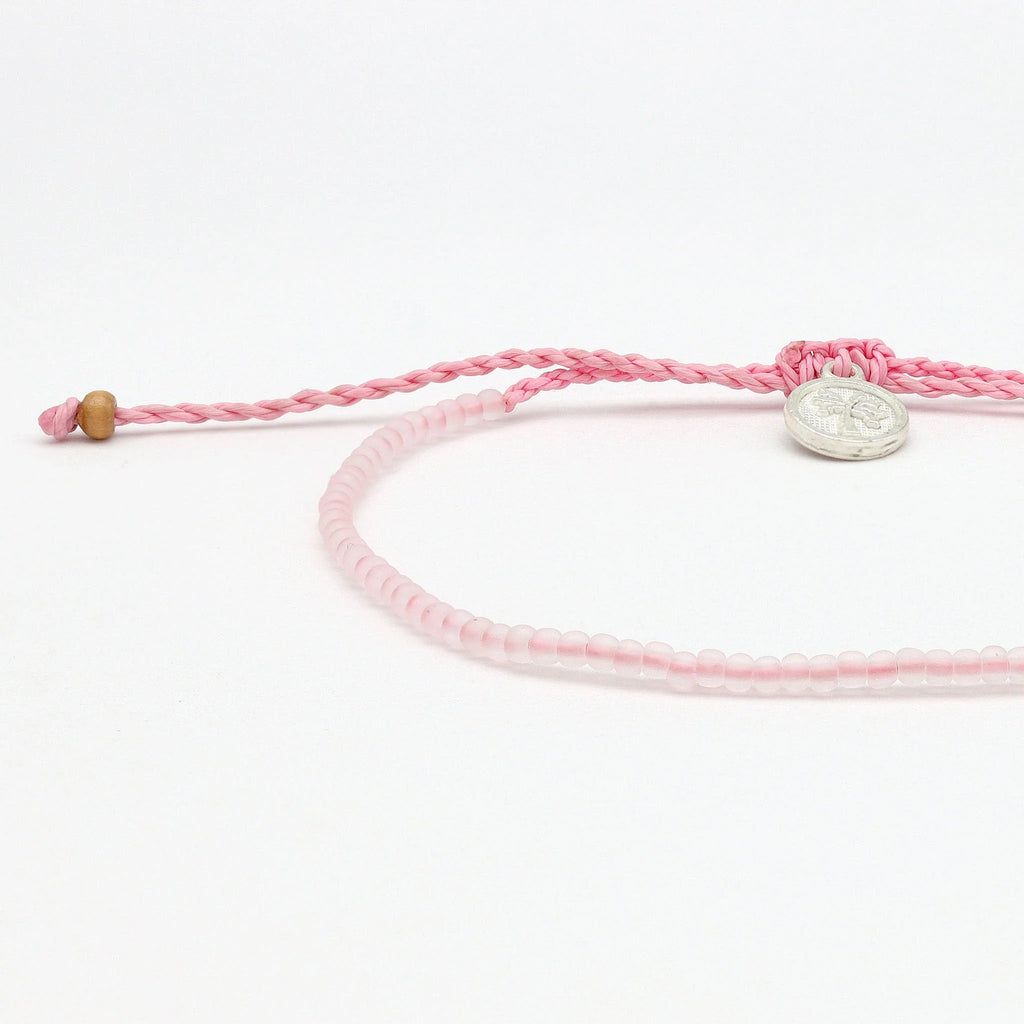 Ka'anapali Frosted Glass Beaded Anklet