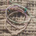 Ka'anapali Frosted Glass Beaded Anklet