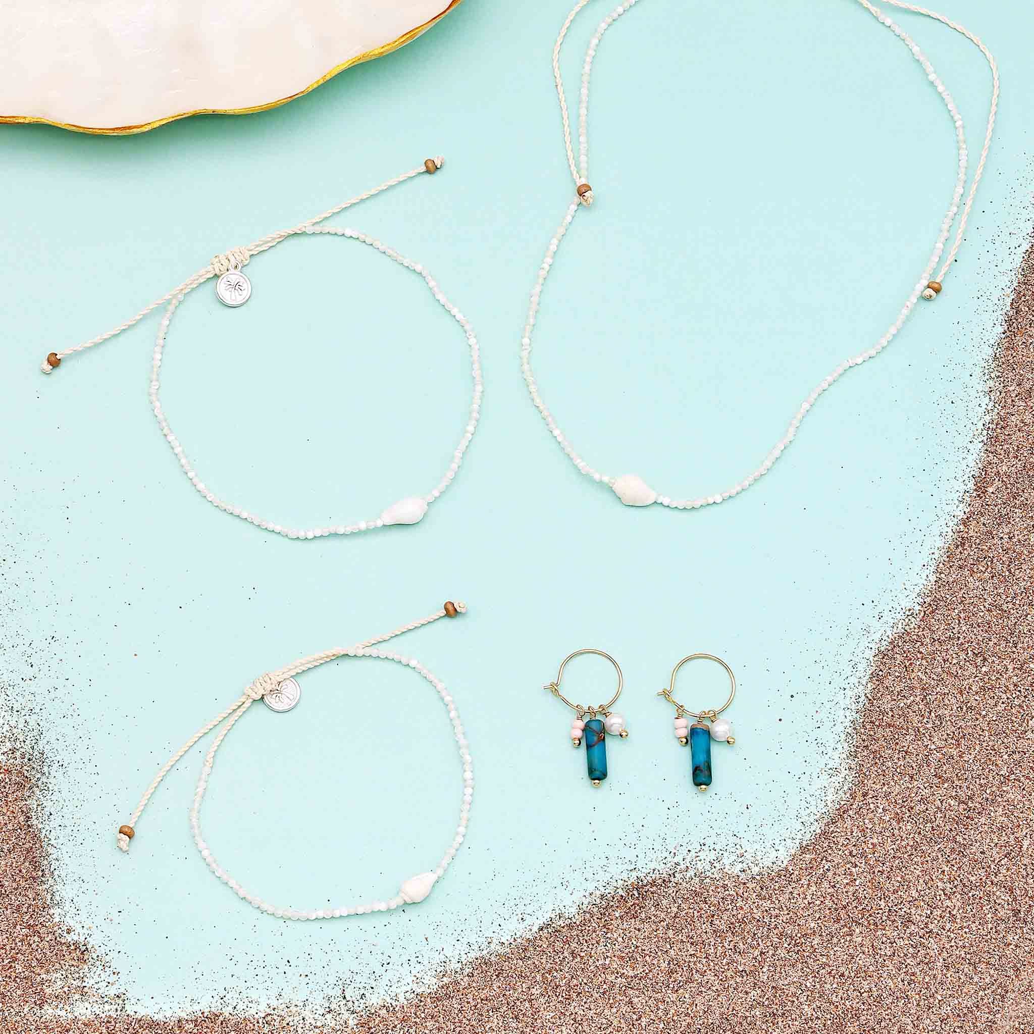 Giada Melati Shell Beaded Bracelet