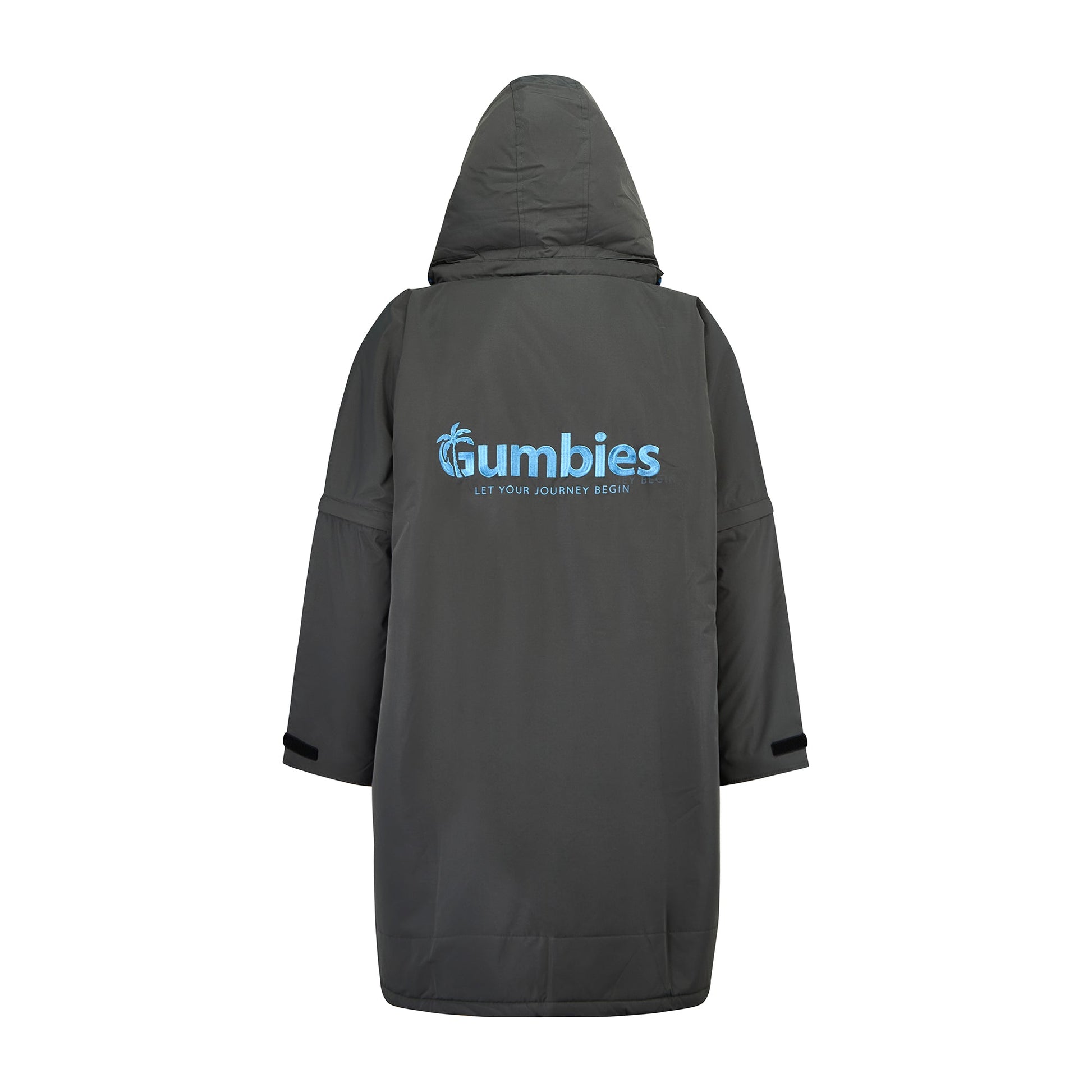 Gumbies Changing Robe (S-CAPE) - Charcoal & Blue