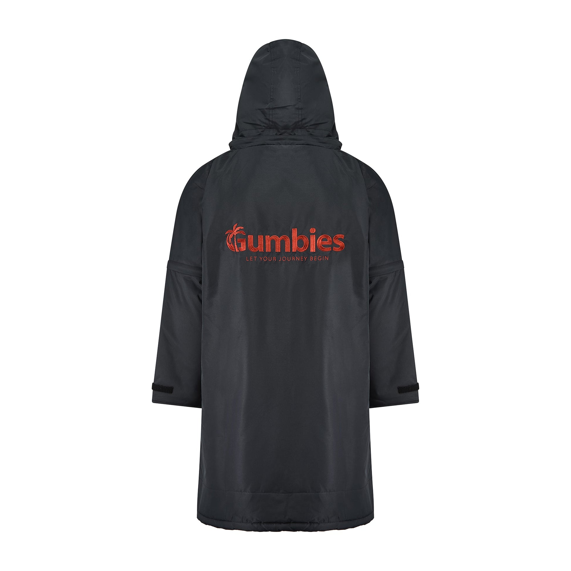 Gumbies Changing Robe (S-CAPE) - Black & Burgundy
