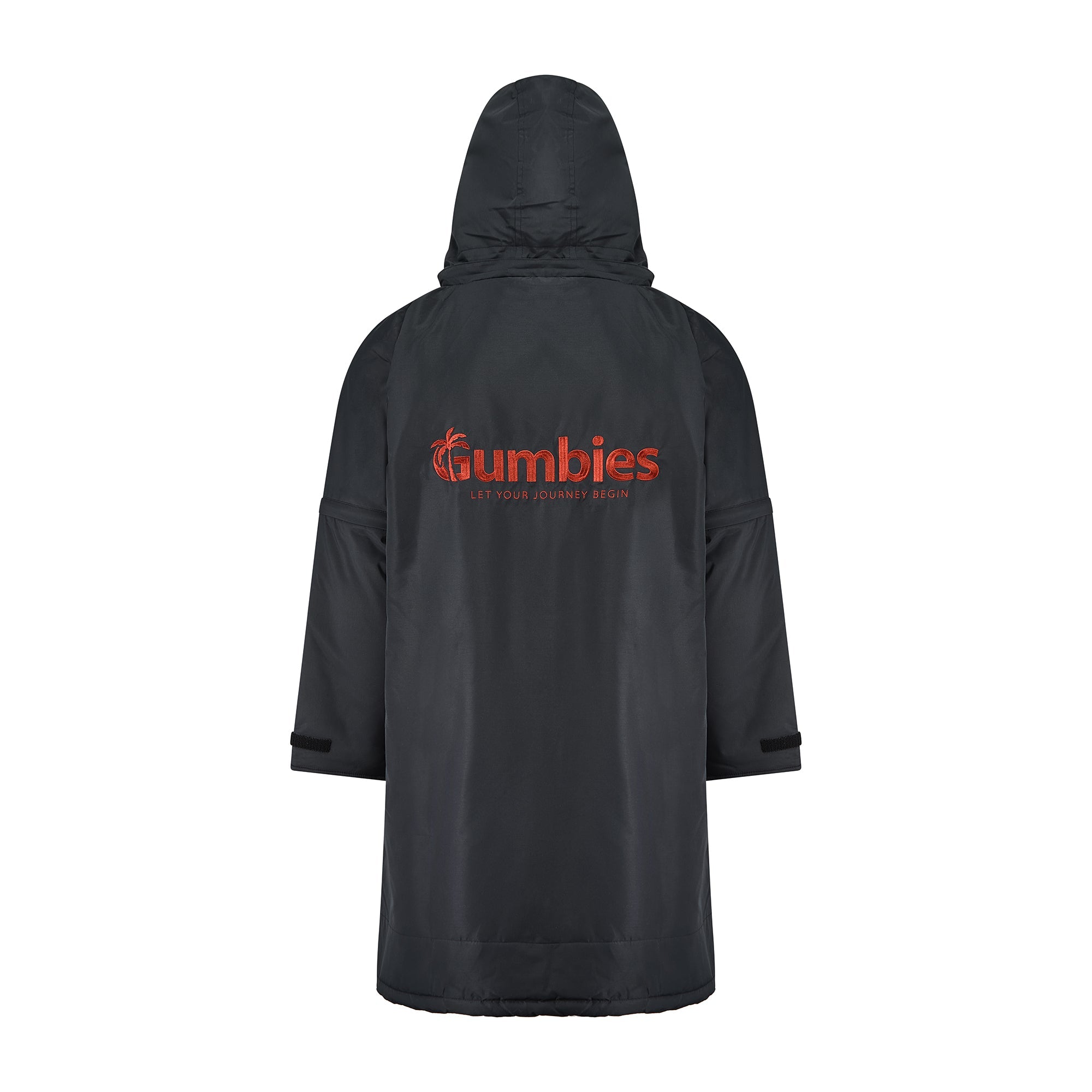 Gumbies Changing Robe (S-CAPE) - Black & Burgundy