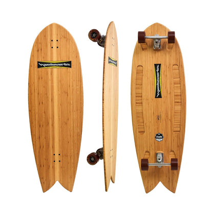 4'5" The Fish - Bamboo - Hamboards UK