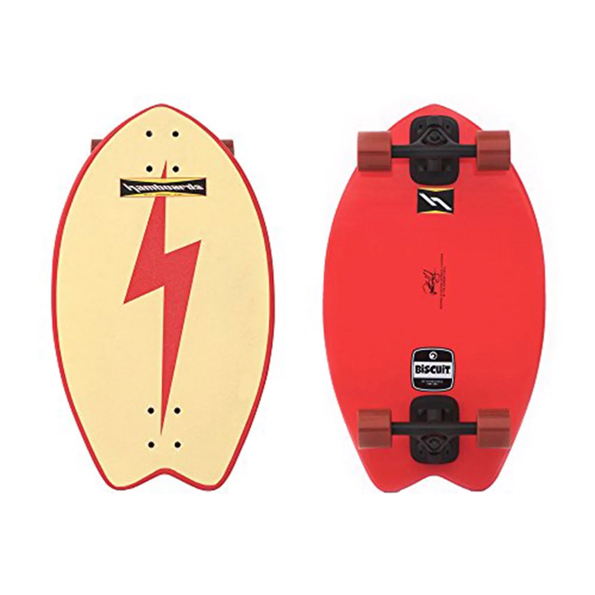 24" The Biscuit - Red Bolt - Hamboards UK