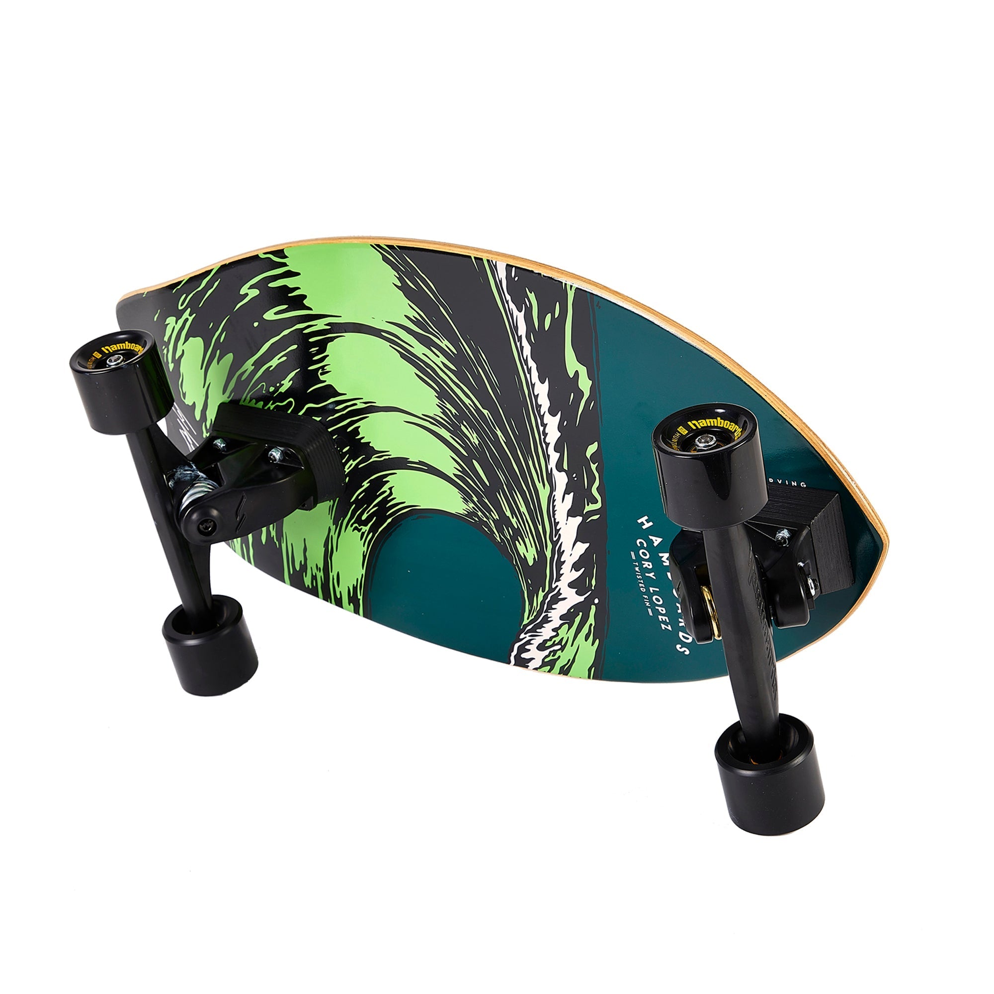 26" The Corey Lopez Twisted Fin - Dark Teal - Hamboards UK