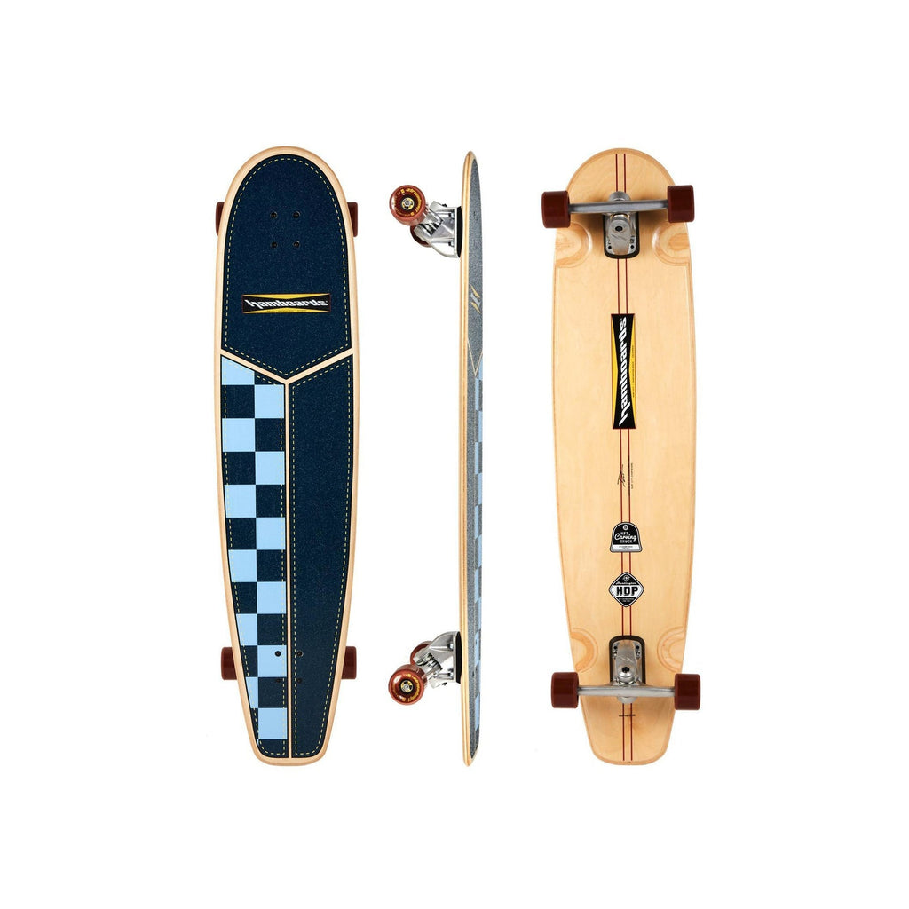 45" The Huntington Hop - Navy/Light Blue Checkers - Hamboards UK