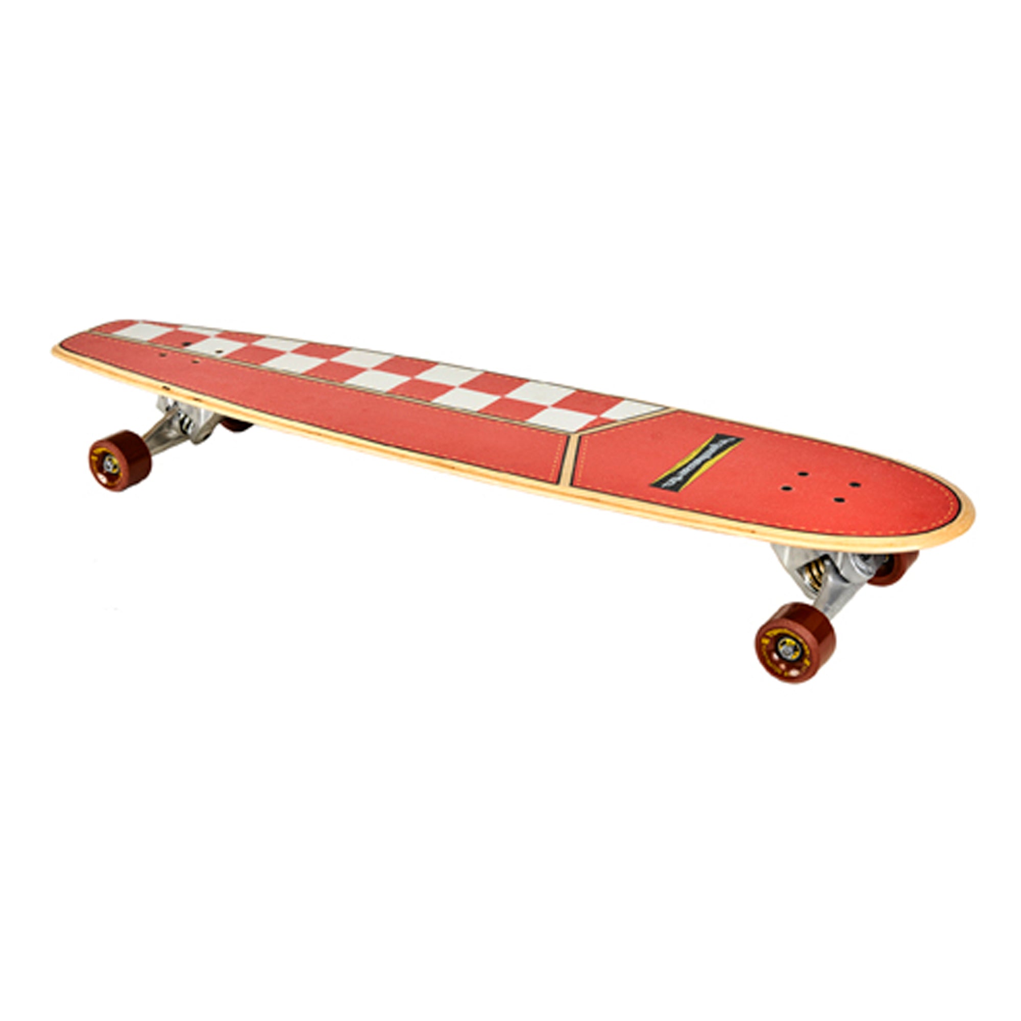 45" The Huntington Hop - Orange/White Checkers - Hamboards UK