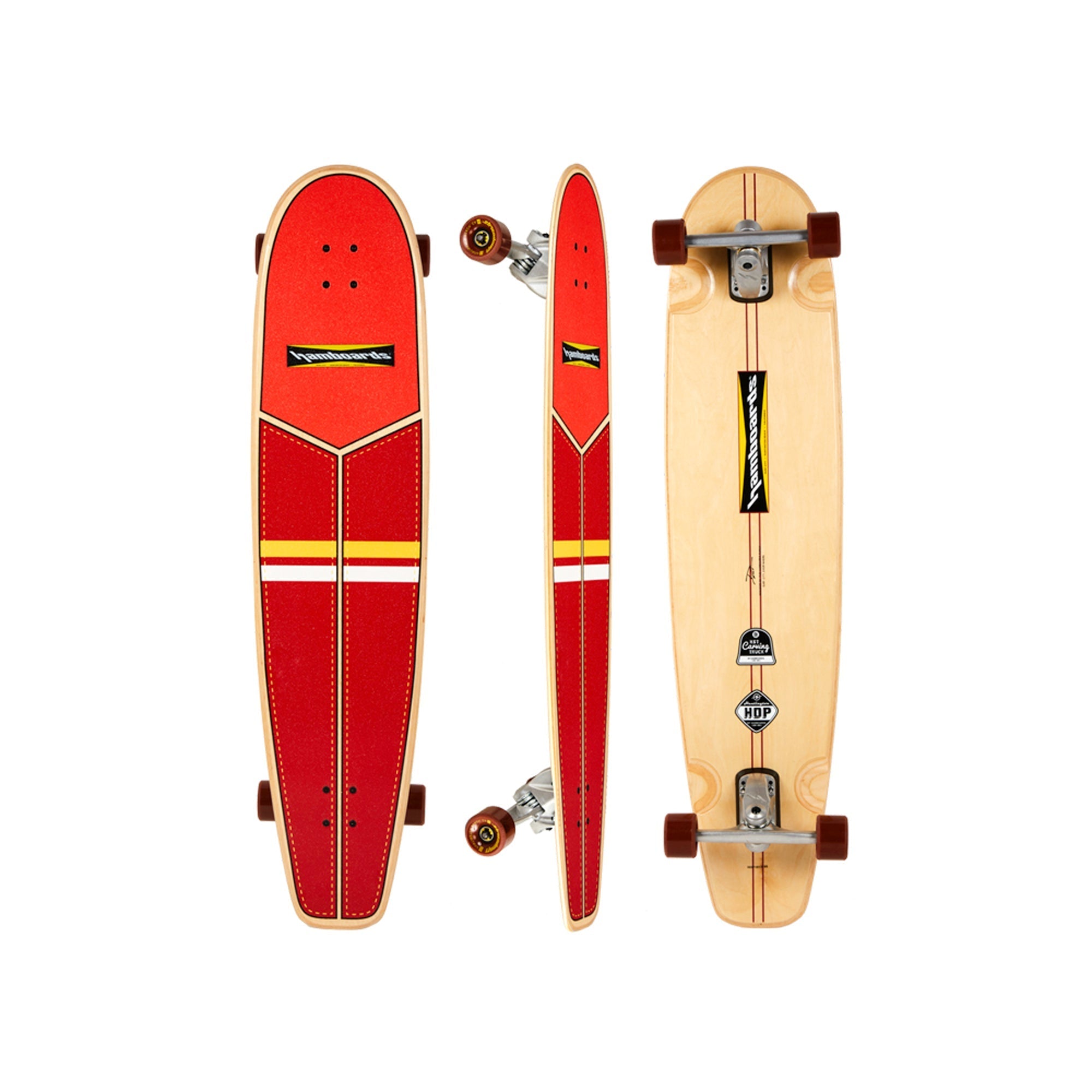 45" The Huntington Hop - Red/Orange/Yellow/White - Hamboards UK