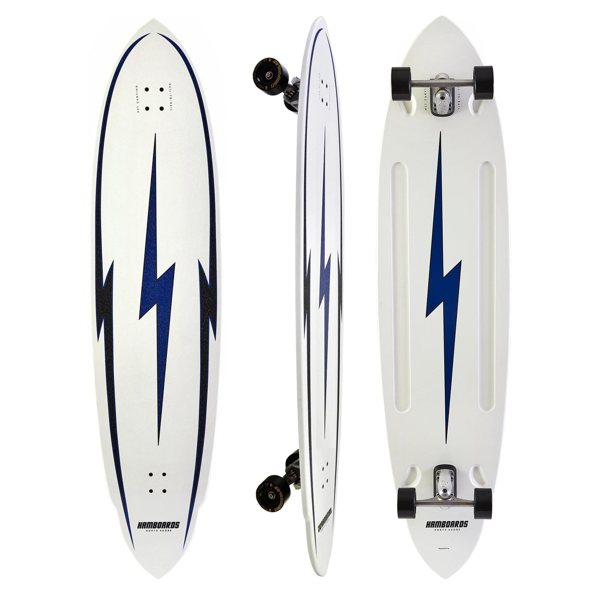 5'7'' The Pinger - North Shore White - Hamboards UK