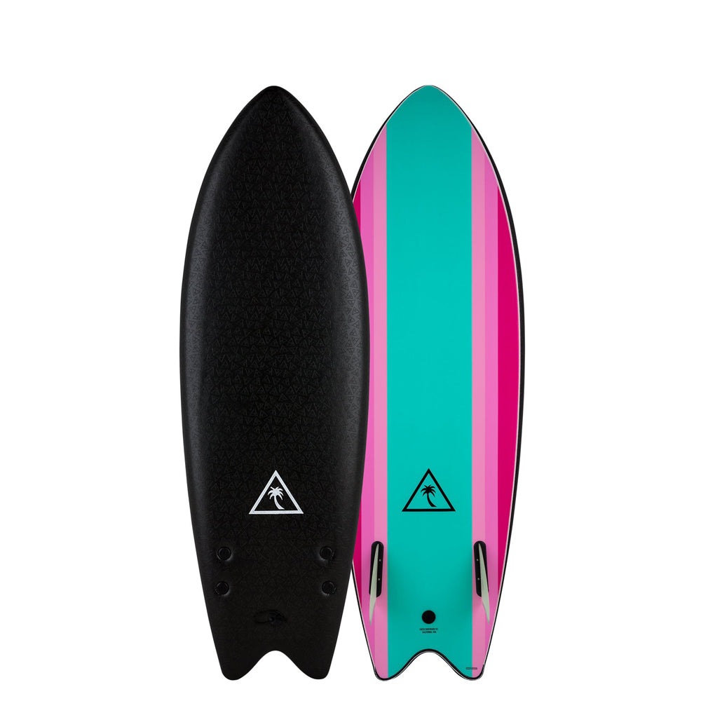 Catch Surf - Heritage 5'6'' Retro Fish - Black/Turquoise