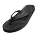 Indosole - Womens Flip Flops - Easy Living - Black
