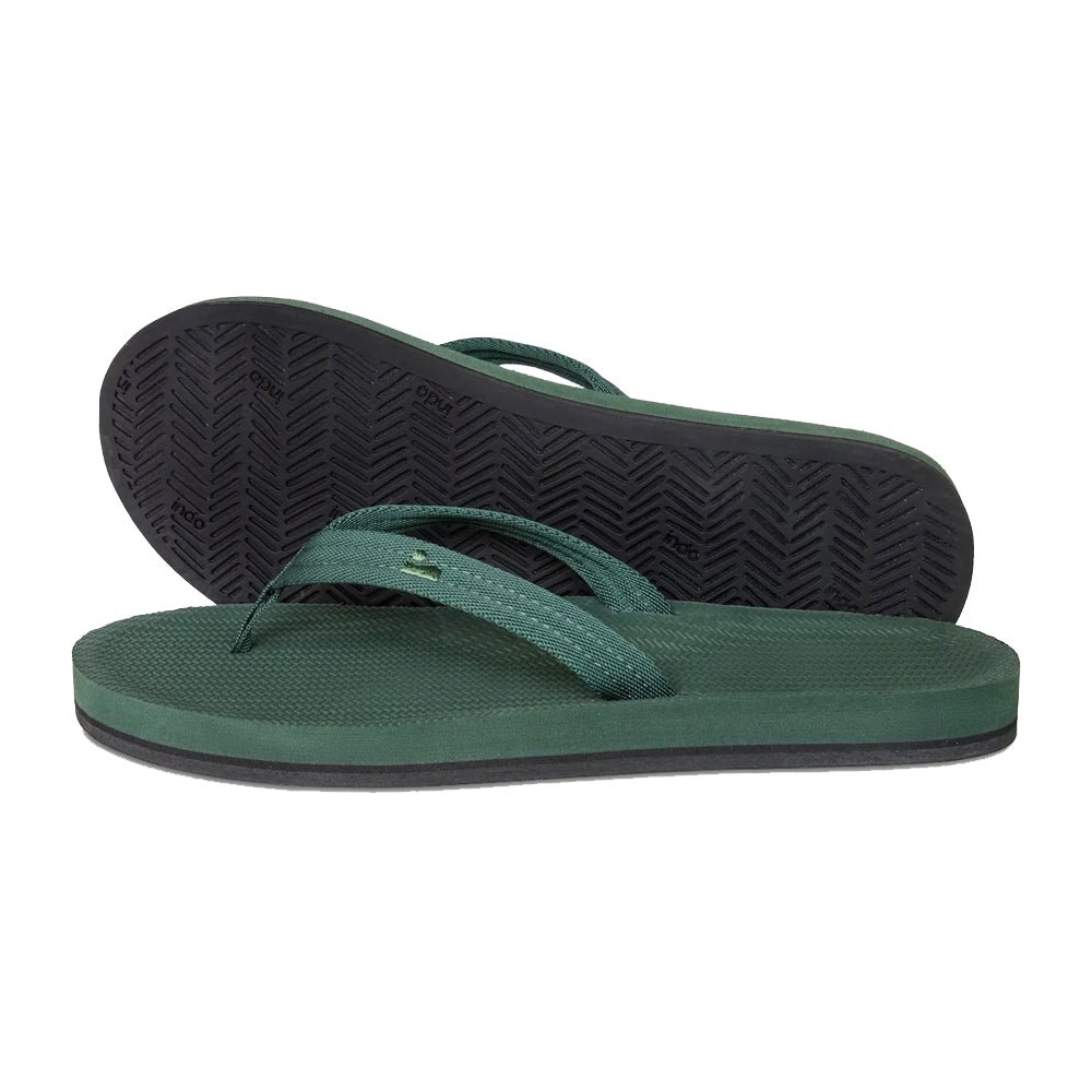 Indosole - Womens Flip Flops - Easy Living - Leaf