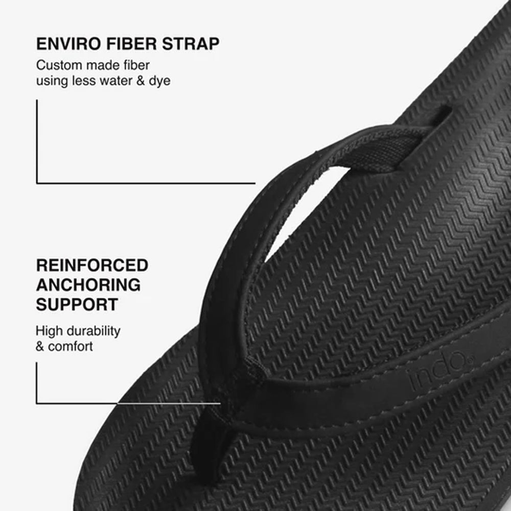Indosole - Womens Flip Flops - ESSNTLS - Sea Salt / Olive