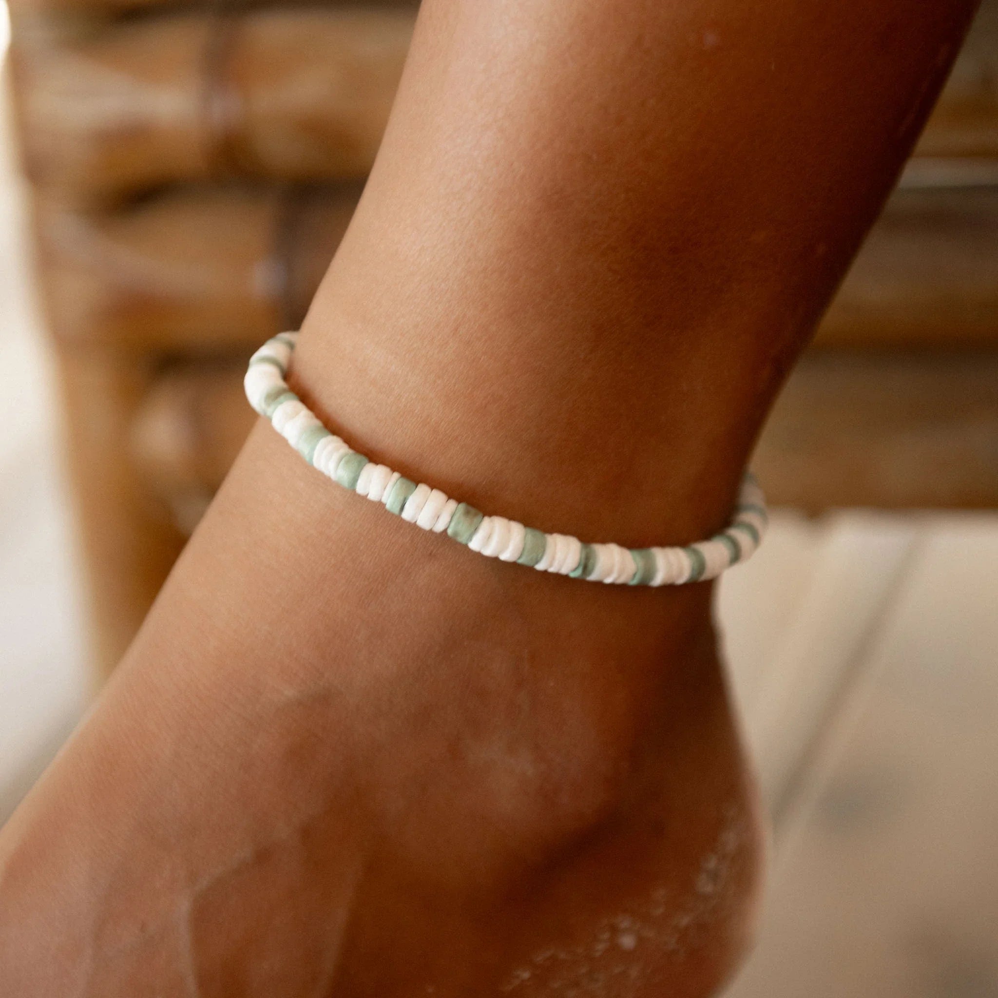 Pai Canyon Natural Beaded Anklet
