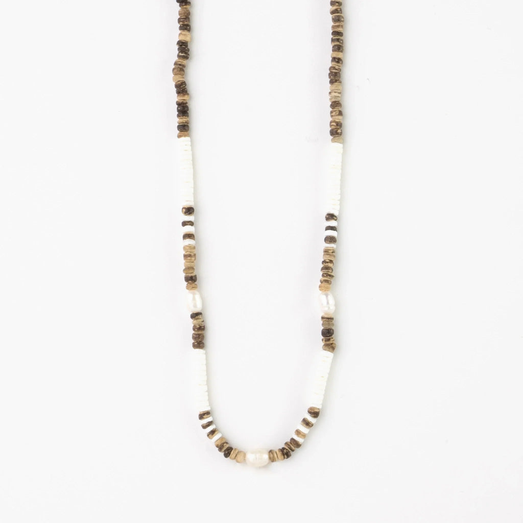 Kauai Puka Shell & Pearl Necklace