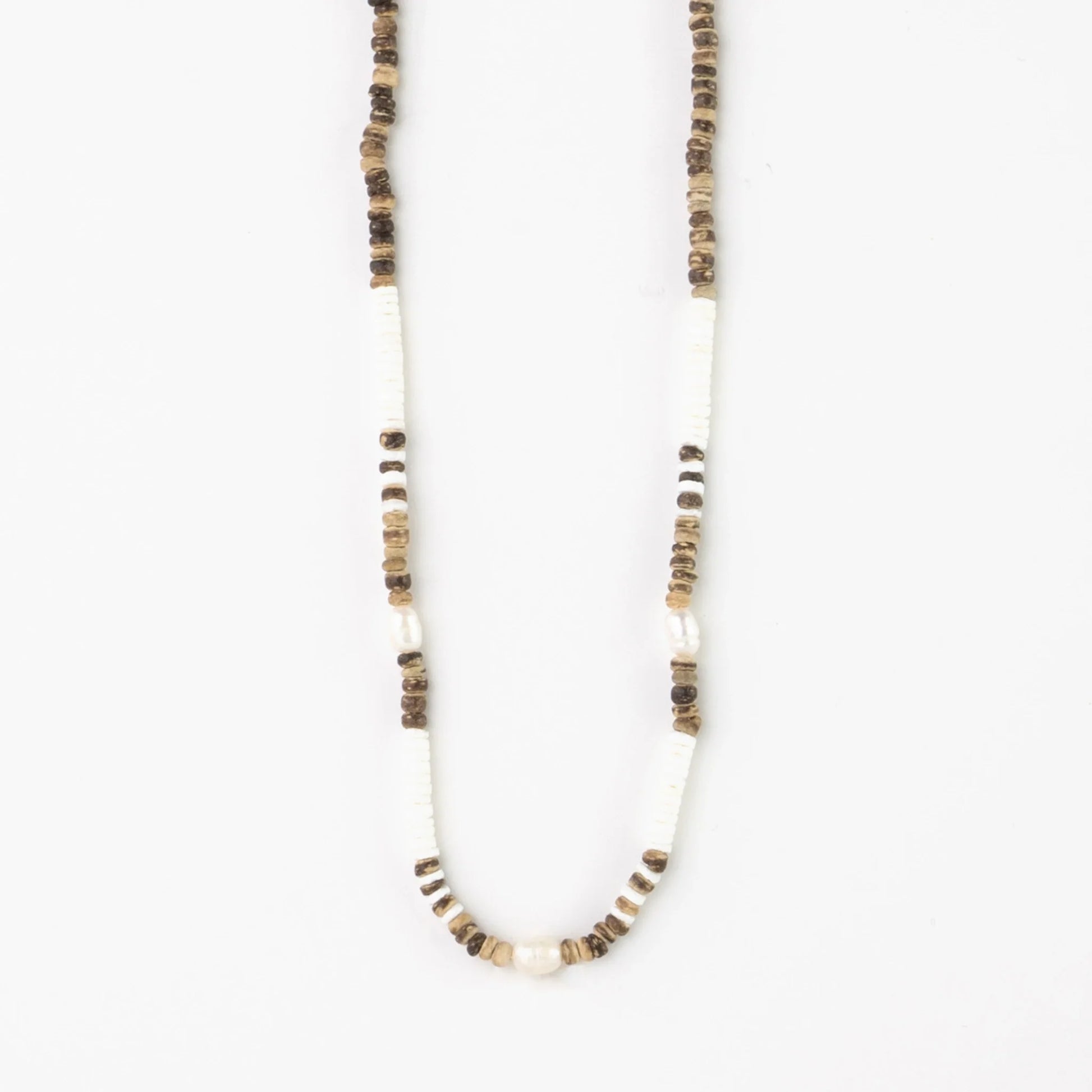 Kauai Puka Shell & Pearl Necklace