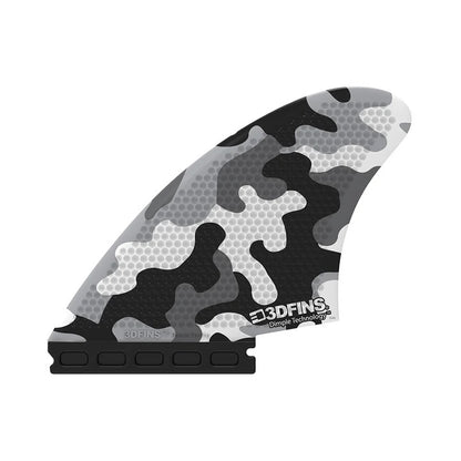 3D FINS - SPEED KEEL - B&W Camo