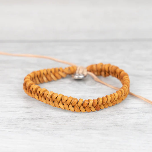 Pineapple Island Bracelet-woven leather