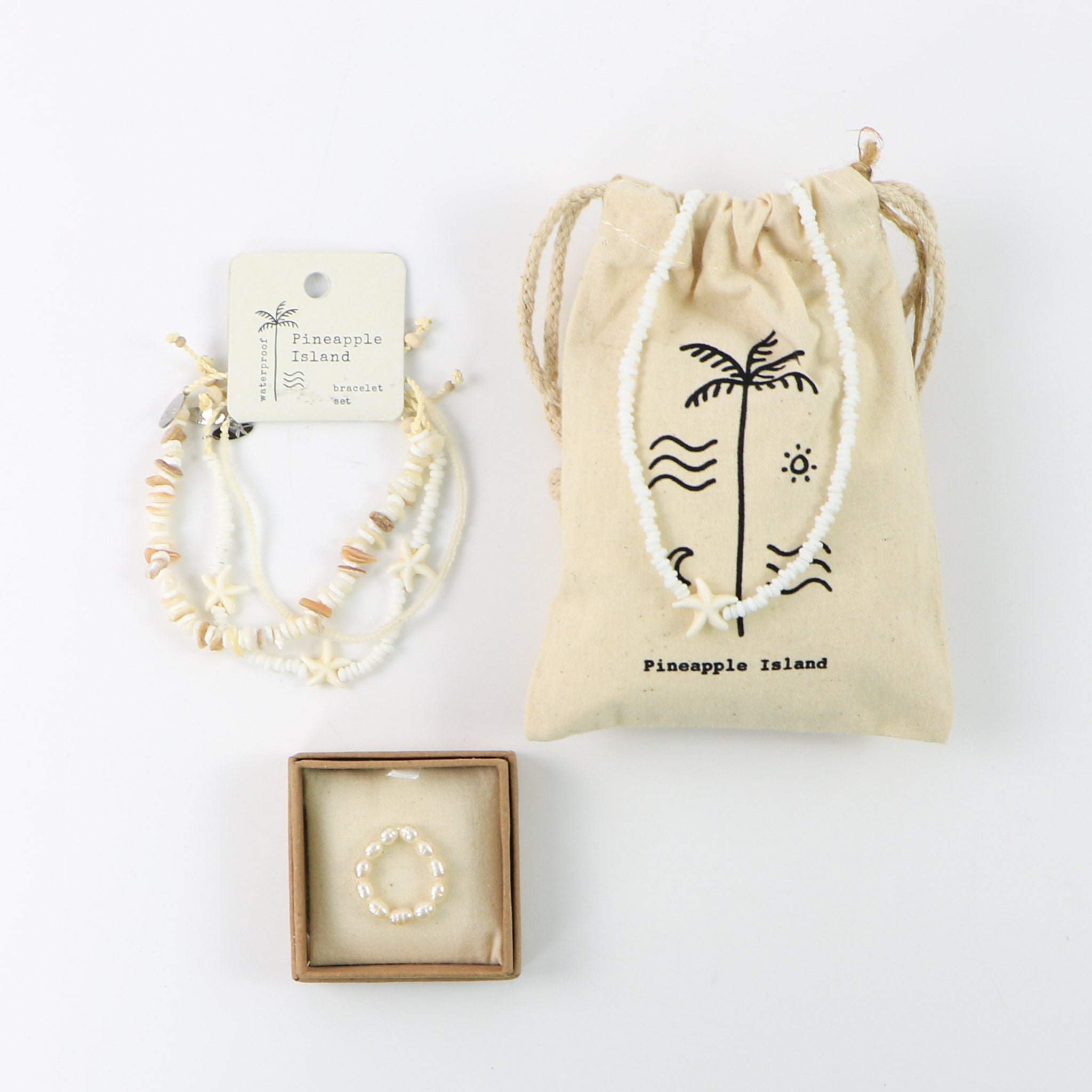 Tidepool Starfish & Pearls Letterbox Jewellery Set