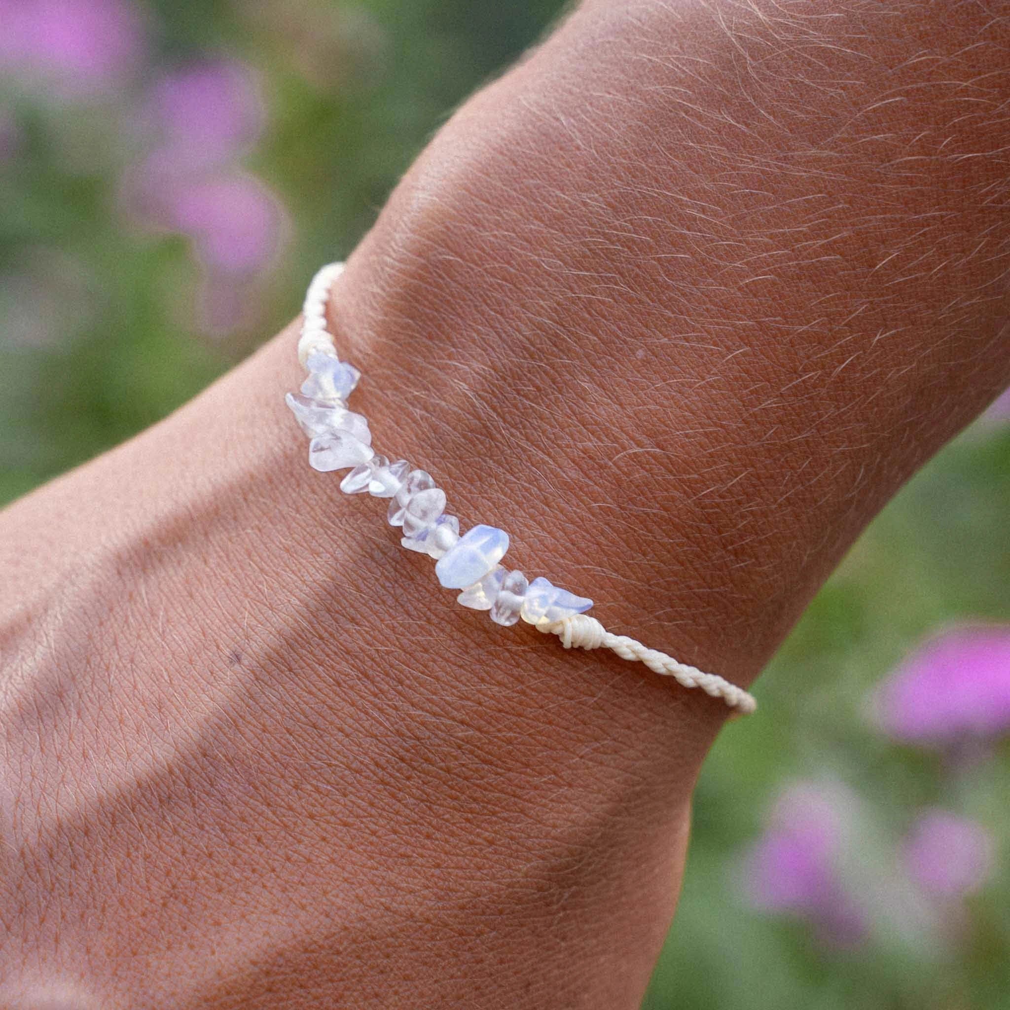 Love is Here Natural Stone Bracelet