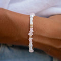 Love is Here Natural Stone, Pearl & Shell Bracelet