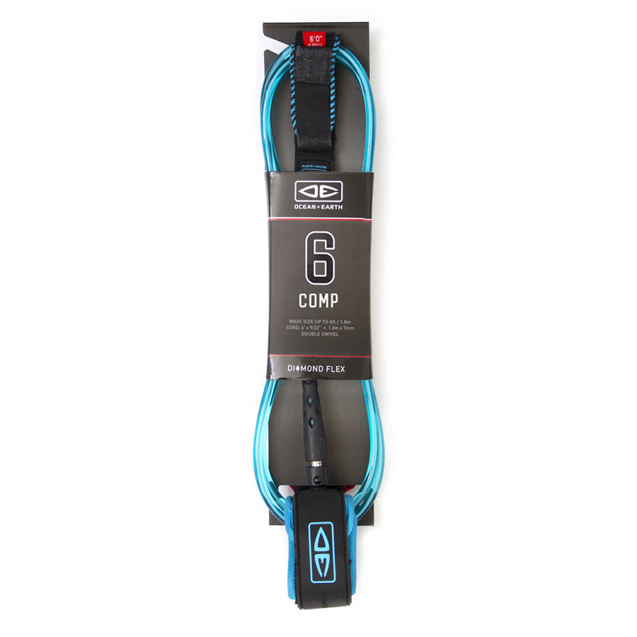 Ocean and earth Diamond flex 6ft comp leash