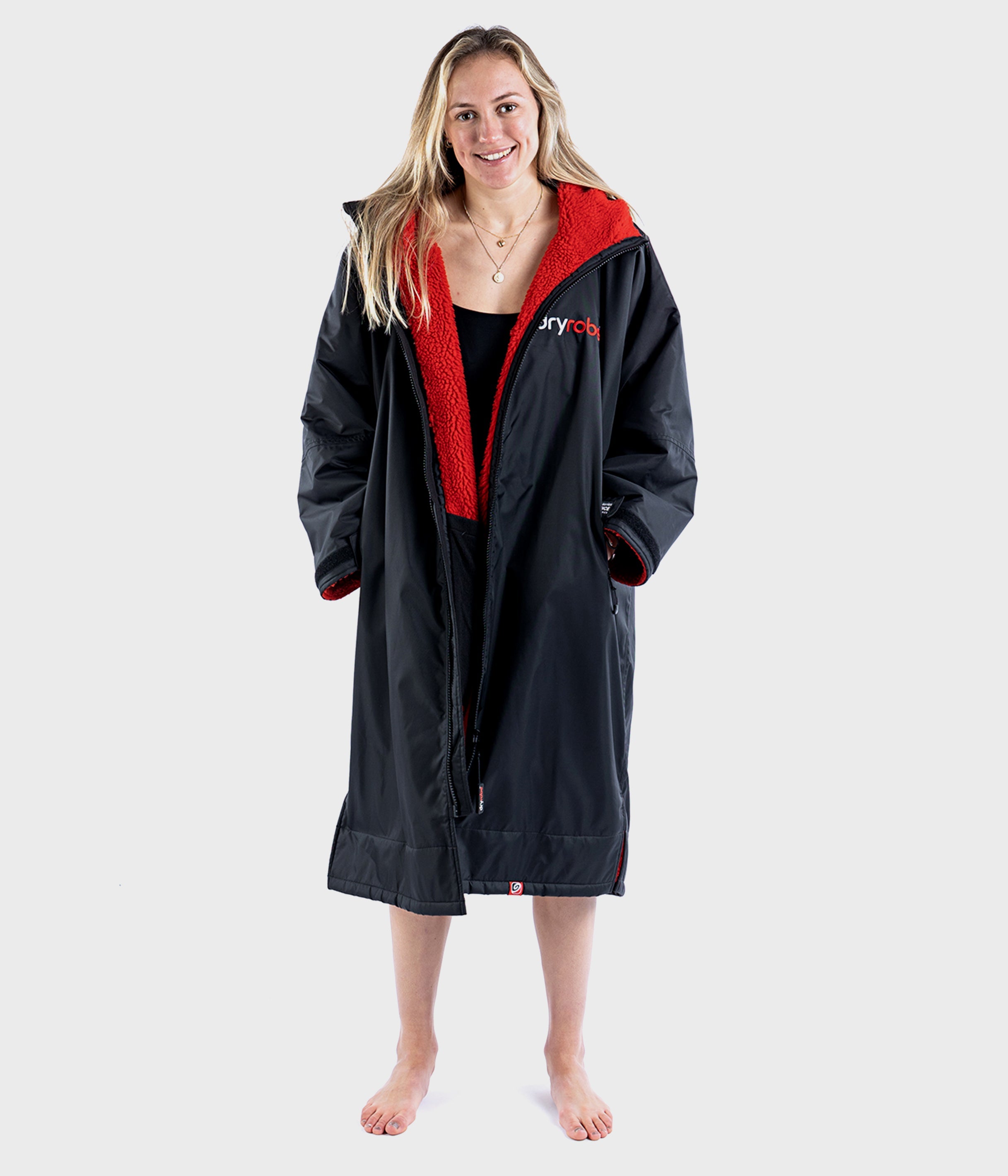 Dryrobe Advanced Long Sleeve - Black Red