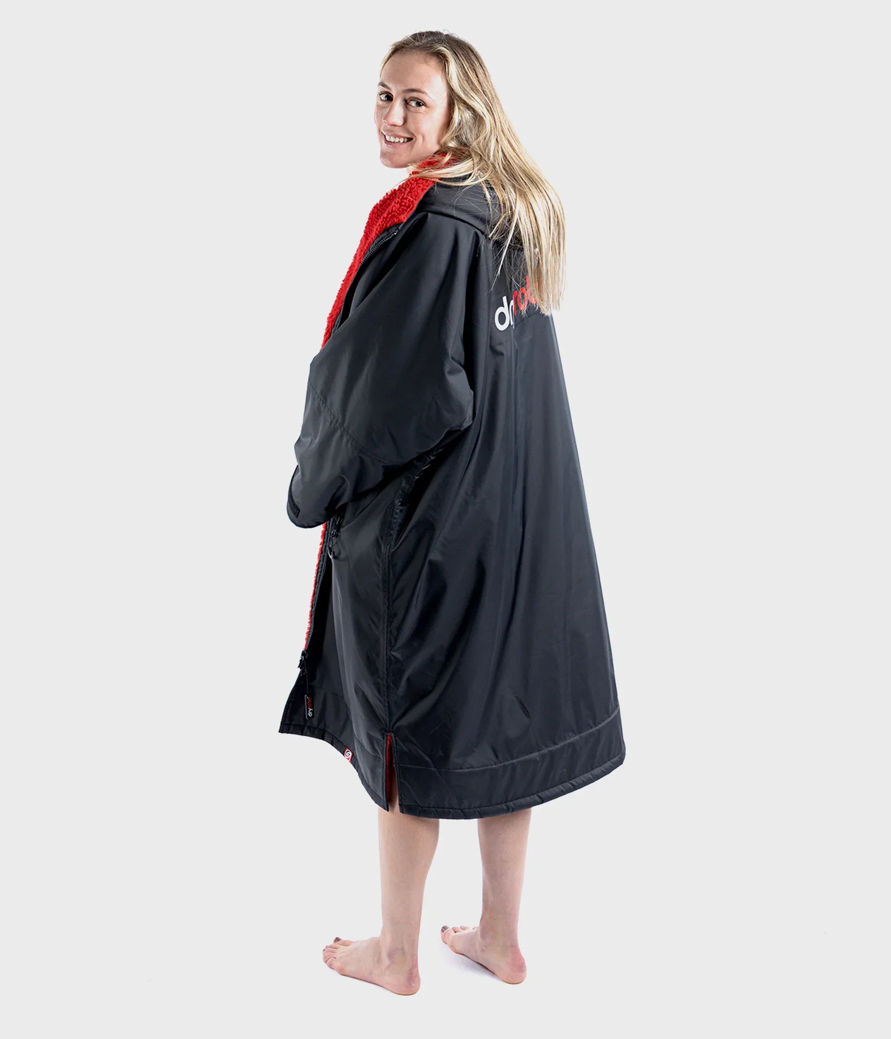 Dryrobe Advanced Long Sleeve Adults Black-Red