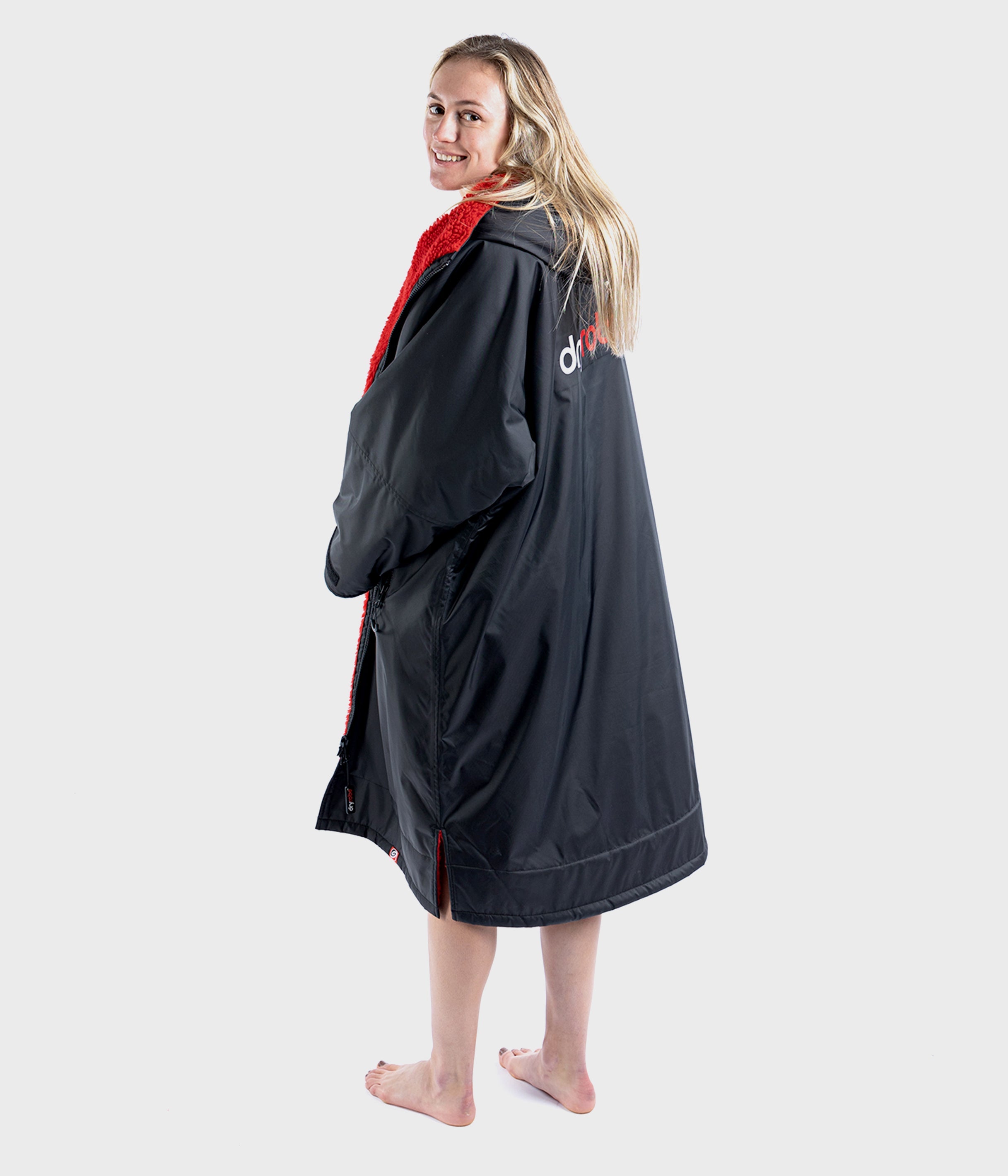Dryrobe Advanced Long Sleeve - Black Red